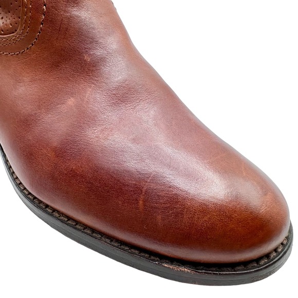 Frye | Women | Melissa Whiskey Perforated Leather Ankle Booties | Size 5.5 M - Picture 13 of 16